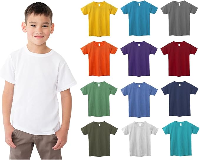Kids Cotton T-Shirts Bulk – 60 Pieces
