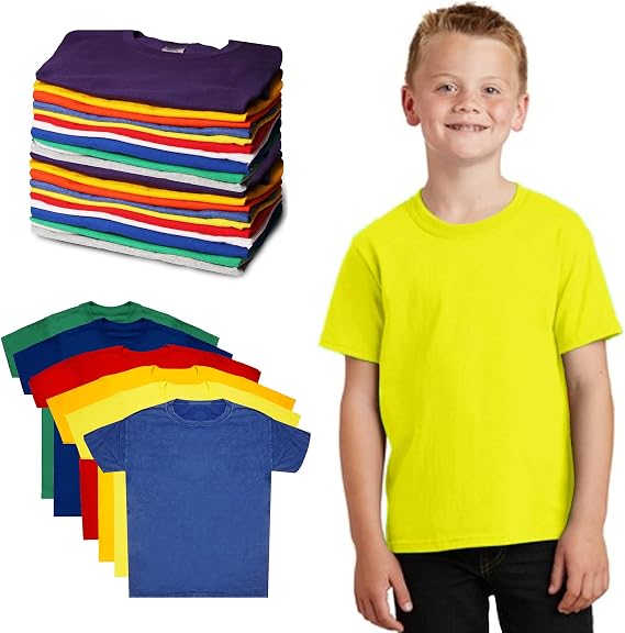 Kids Cotton T-Shirts Bulk – 60 Pieces