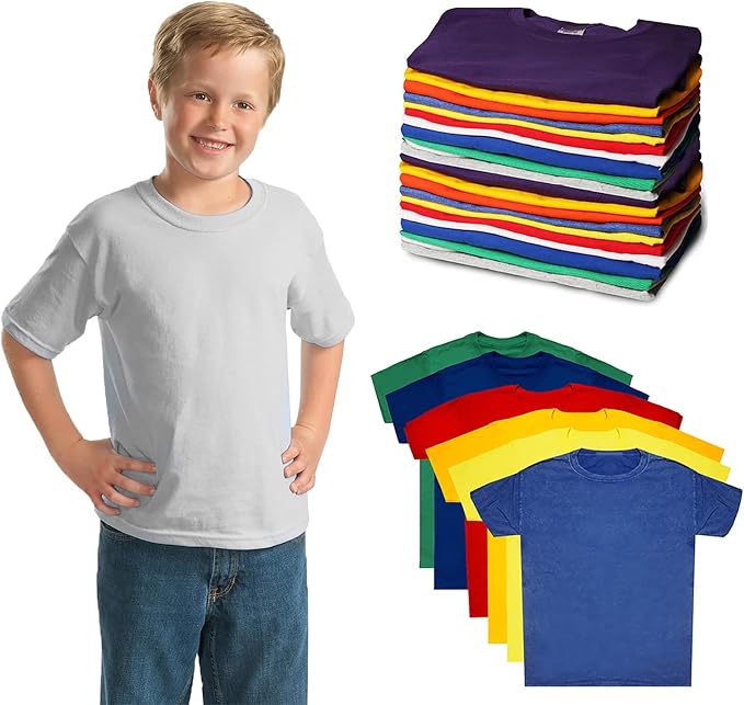 Kids Cotton T-Shirts Bulk – 60 Pieces