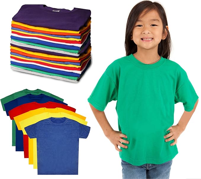 Kids Cotton T-Shirts Bulk – 60 Pieces