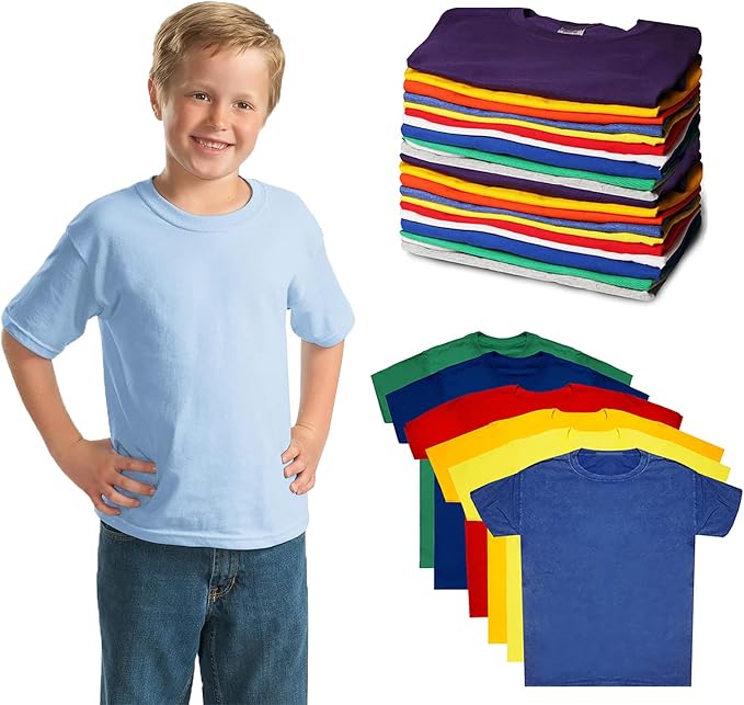 Kids Cotton T-Shirts Bulk – 60 Pieces