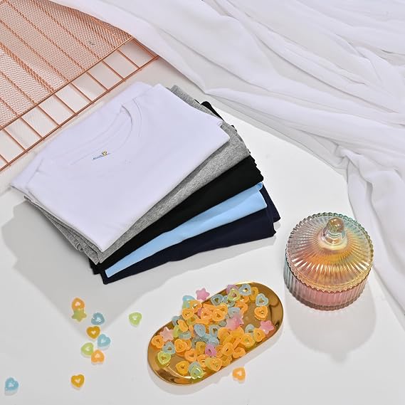 Boys Long Sleeve Cotton Shirts – 5-Pack