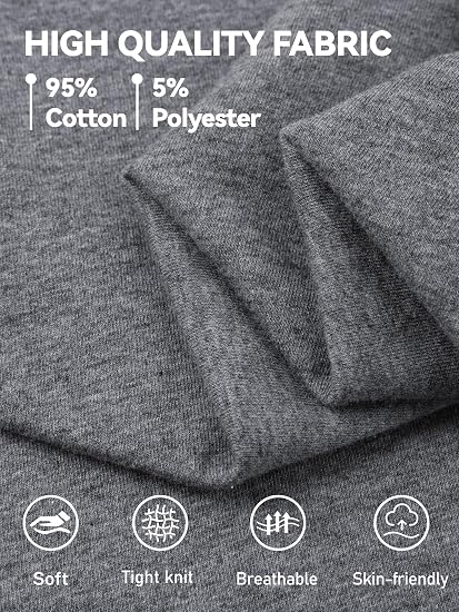 Boys Long Sleeve Cotton Shirts – 5-Pack