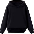 Kids Plain Hooded Pullover Sweatshirt
