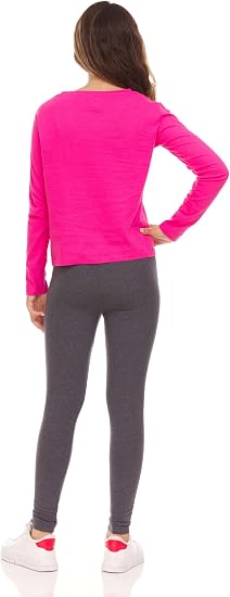 Toddler & Girls Cotton Spandex Leggings – 5-Pack
