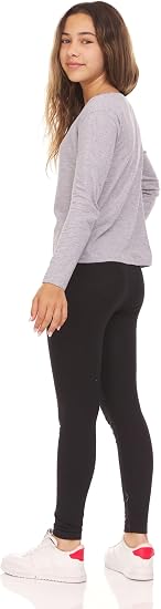 Toddler & Girls Cotton Spandex Leggings – 5-Pack