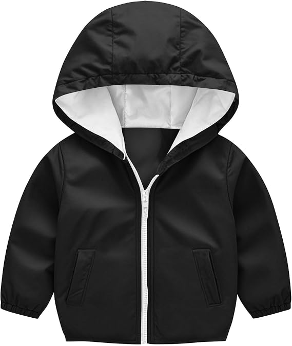 Toddler Lightweight Hooded Windbreaker Jacket