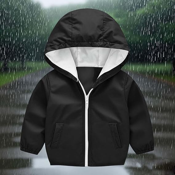 Toddler Lightweight Hooded Windbreaker Jacket