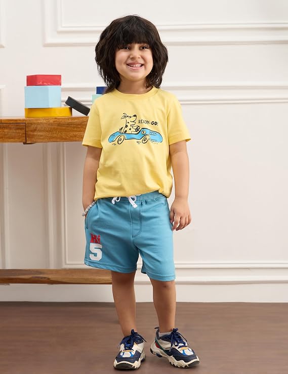 Boys 100% Cotton Graphic T-Shirt