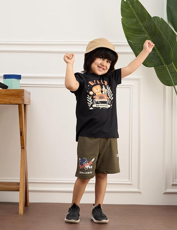 Boys 100% Cotton Graphic T-Shirt