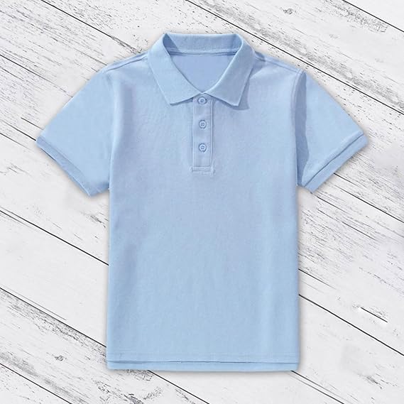 Boys & Girls Short Sleeve Pique Polo Shirt